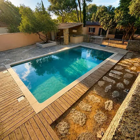 Garrigue Avec Piscine Quartier Planette à Villa Nîmes